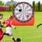 Portable Giant Kick Dartboard Soccer Game Includes Sticky Balls and Carry Bag for Kids and Adults